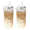 Square Brew Cup iced coffee tumbler with lid and straw