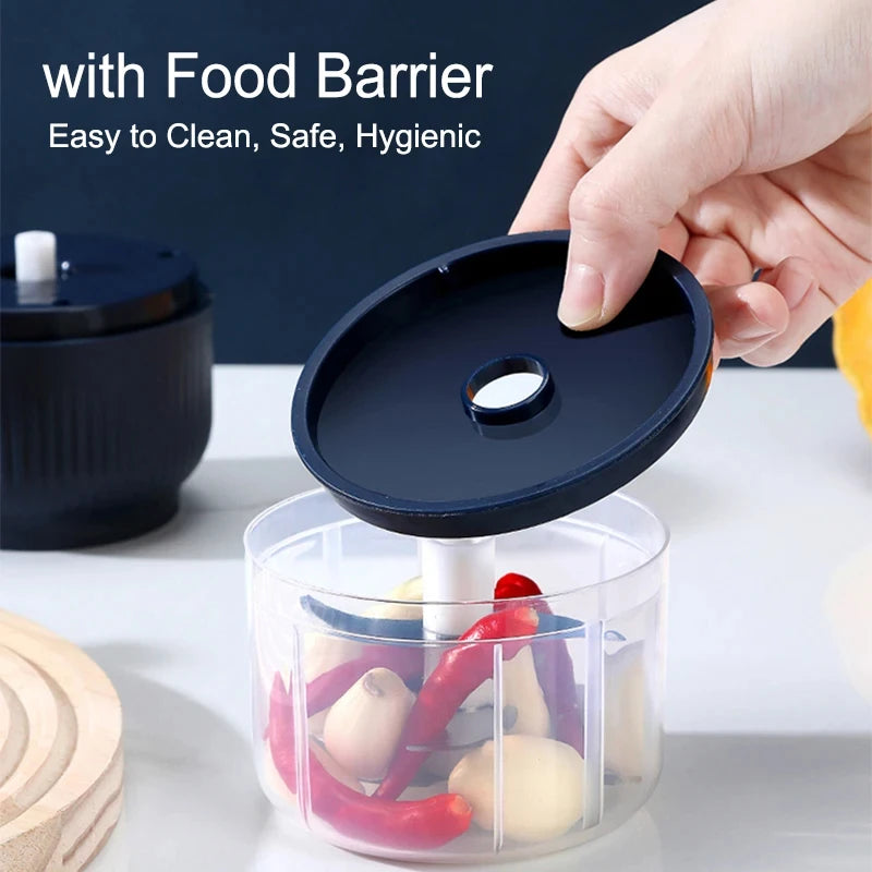 Mini USB rechargeable food chopper with food lid 