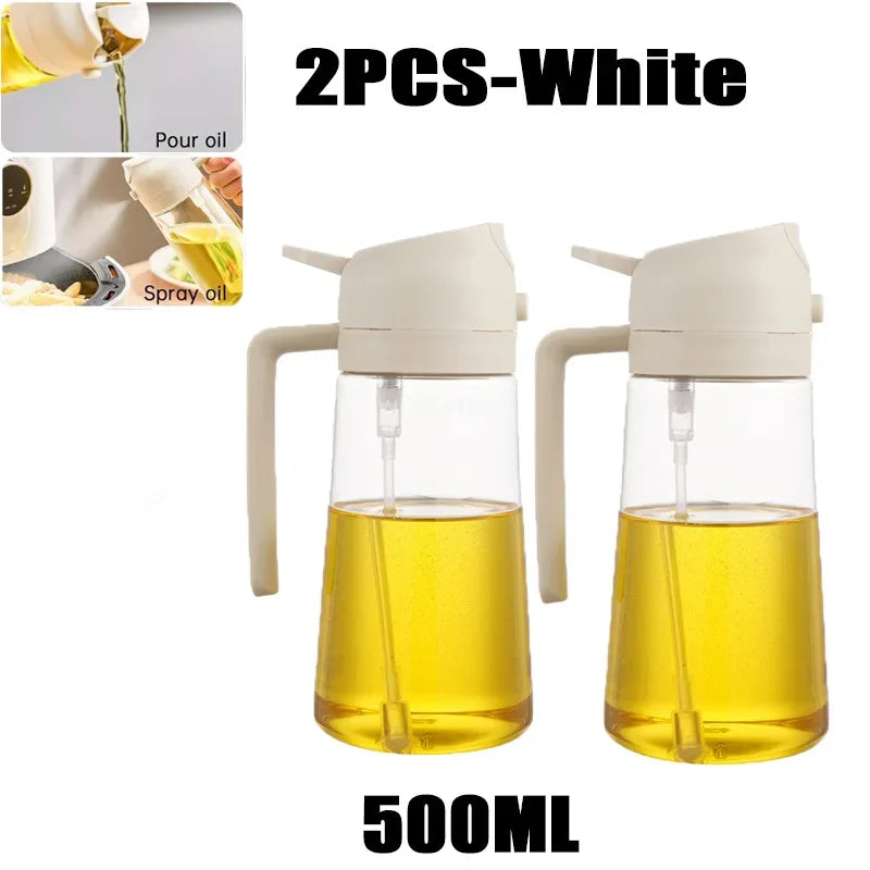 2 White 500ml oil sprayers 