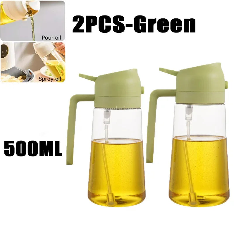 2 Green 500ml oil sprayers 