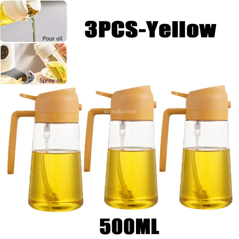 3 Yellow 500ml oil sprayers 