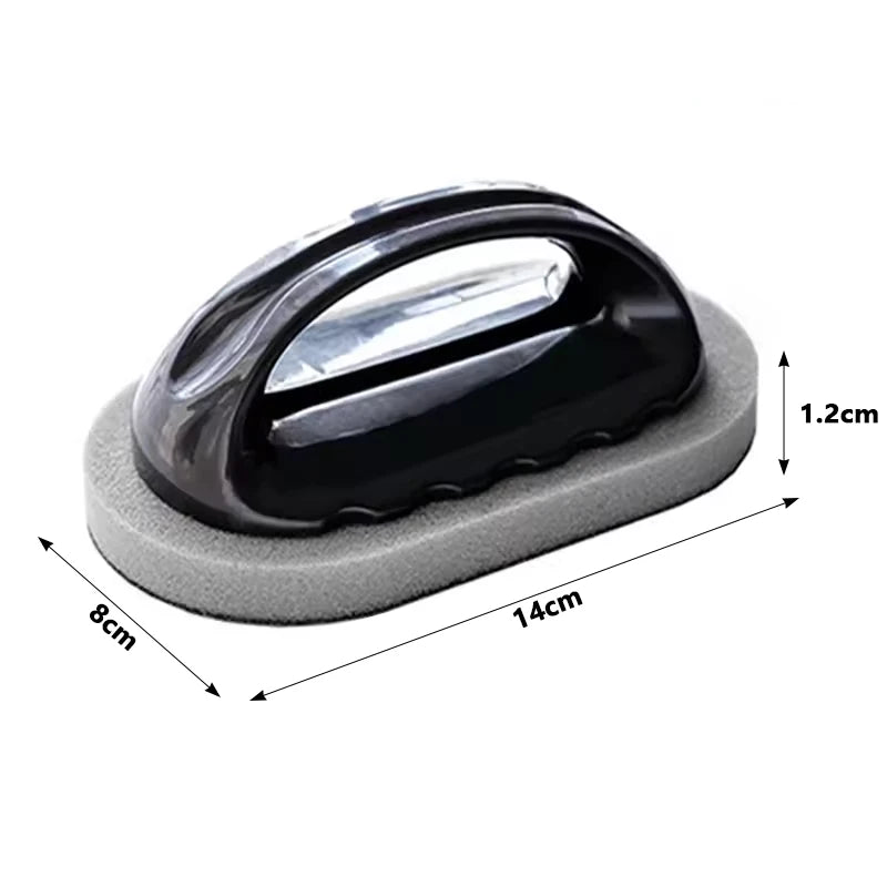 2-in1 kitchen scrub brush with dimensions 14cm x 8cm x 1.2cm  