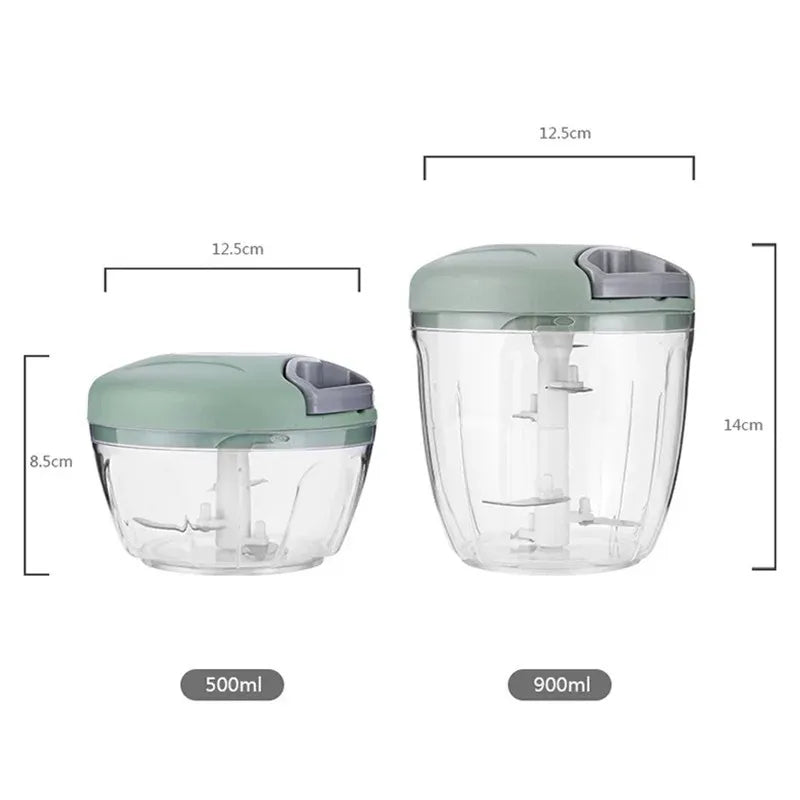 Manual garlic chopper available in 55ml and 900ml sizes 