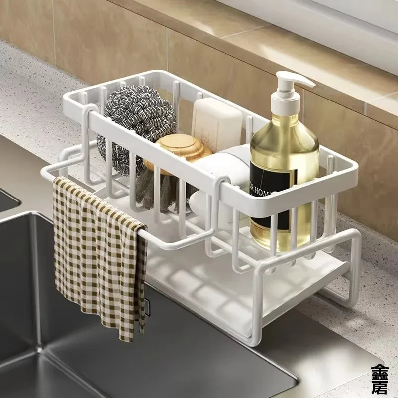 Compact kitchen sink organizer in the product style shown