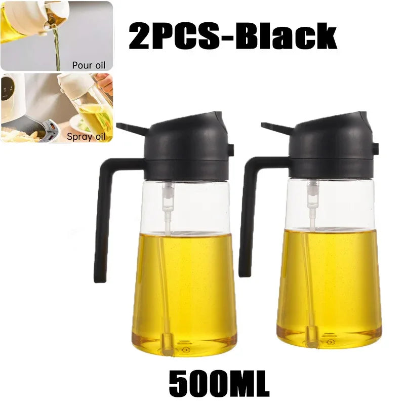 2 Black 500ml oil sprayers 