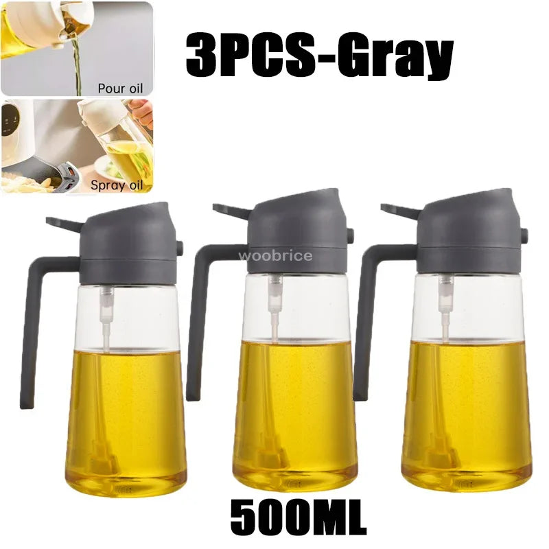 3 gray 500ml oil sprayers 